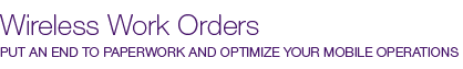Wireless Work Orders
